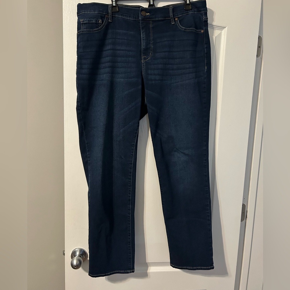 Code Bleu Women’s Straight Dark Navy Stretch Jeans